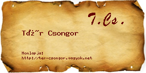 Tér Csongor névjegykártya